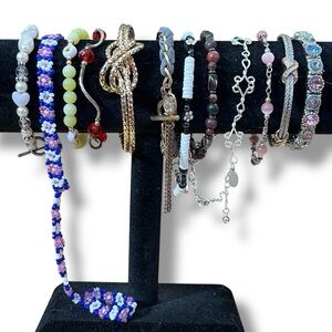 Elegant Multi-Color Assortment of Bracelets
